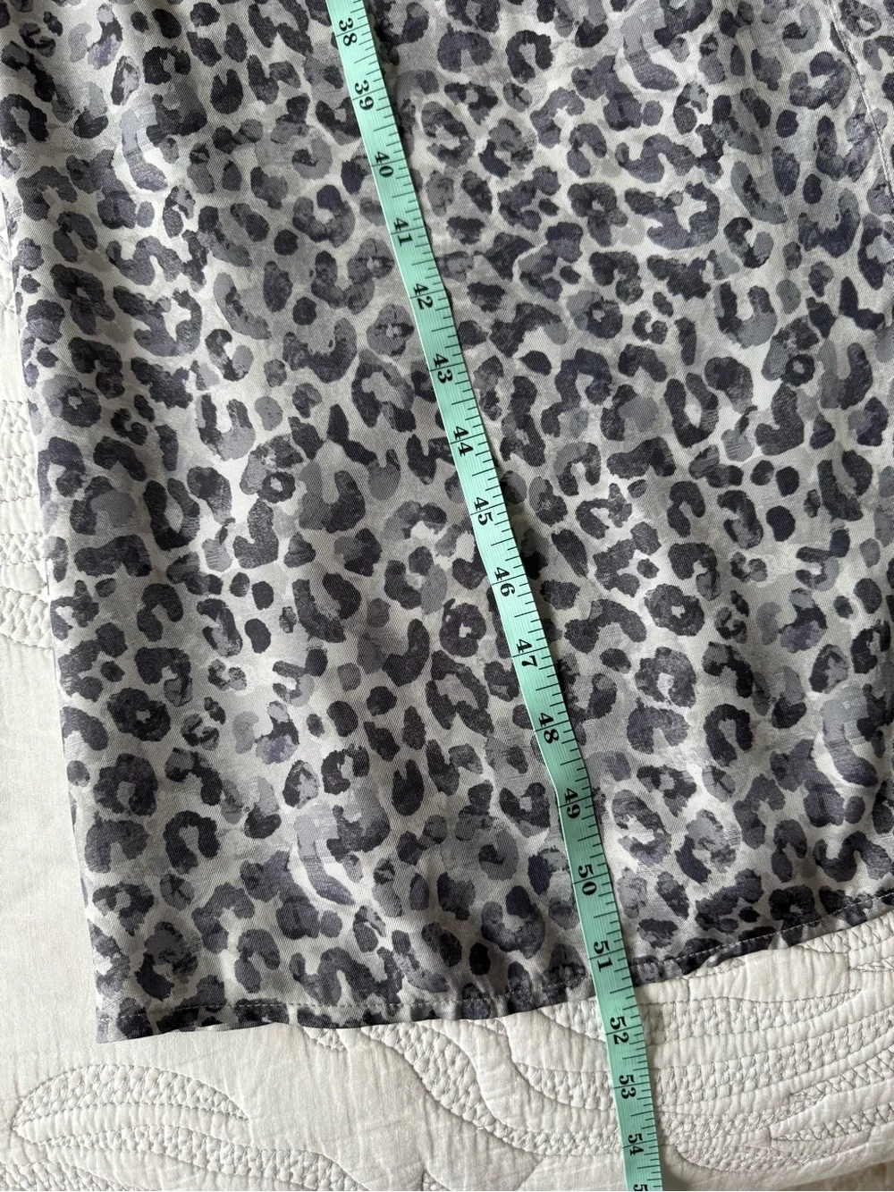 NWT - J. McLaughlin - Paloma Leopard Print Silk-blend Shirtdress - Gray/Charcoal